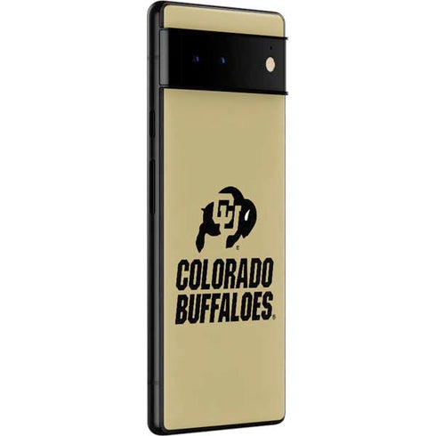 University of Colorado CU Collegiate Text Google Pixel 6 Skin